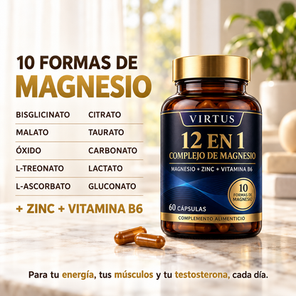 VIRTUS 12 en 1 – Cuida tu testosterona y tu energía cada día