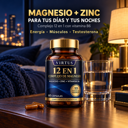 VIRTUS 12 en 1 – Cuida tu testosterona y tu energía cada día